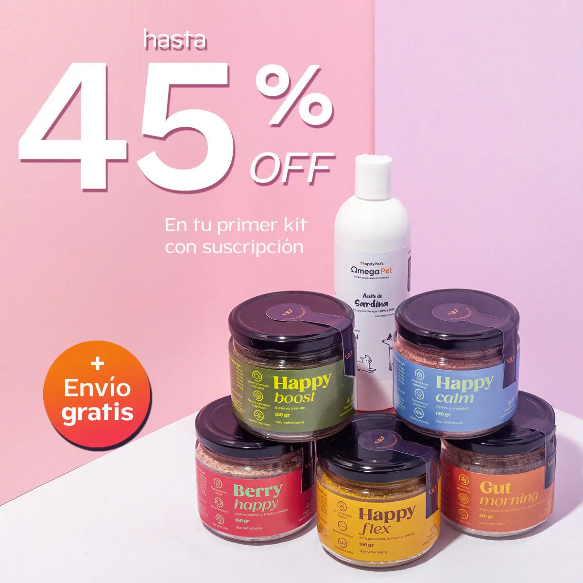 All in one kit Happy Pal Suplementos y vitaminas