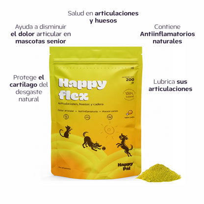 Happy Pal I Happy Flex I Suplemento Para Articulaciones de Perros y Gatos