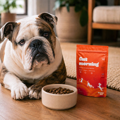 Gut Morning I Probióticos para perros. Suplemento para Salud Digestiva y Salud Intestinal