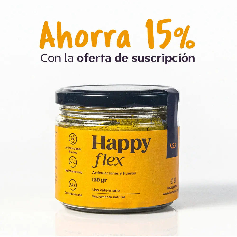 Happy Flex I  Anti Inflamatorio Para Perros y Gatos. Articulaciones, huesos y cadera Happy Pal