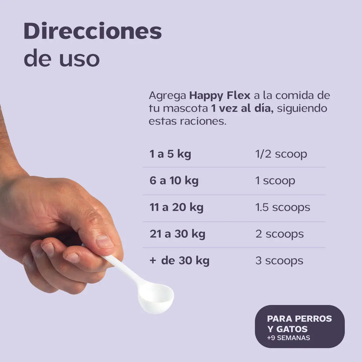 Happy Flex I  Anti Inflamatorio Para Perros y Gatos. Articulaciones, huesos y cadera Happy Pal Suplementos y vitaminas