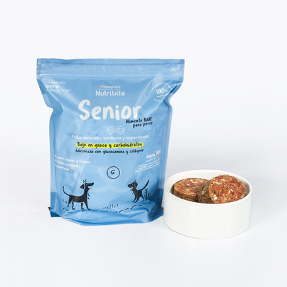 Nutribite Senior I Dieta BARF Guadalajara. Alimento Para Perro Senior. Comida Natural Cruda