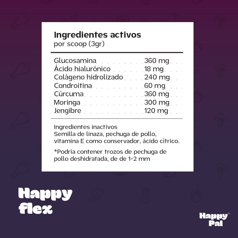 Happy Pal I Happy Flex I Suplemento Para Articulaciones de Perros y Gatos