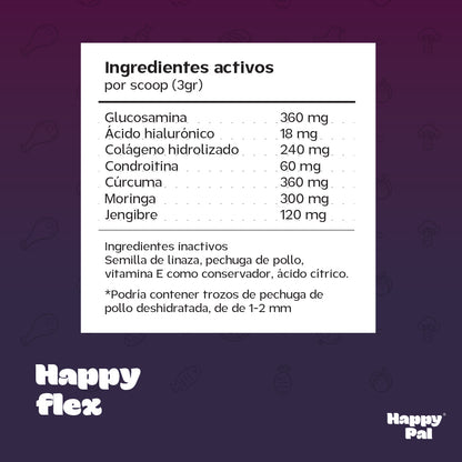 Happy Pal I Happy Flex I Suplemento Para Articulaciones de Perros y Gatos